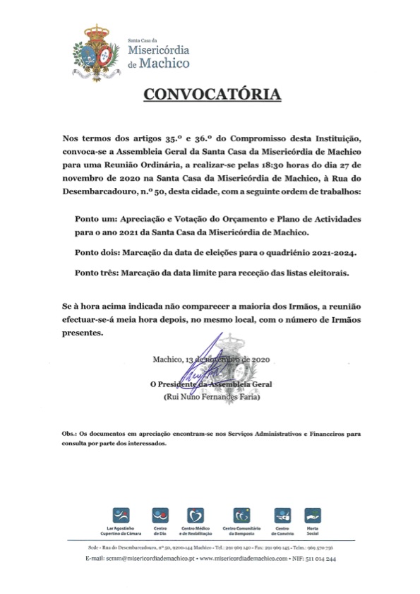 Convocatoria Nov 2020